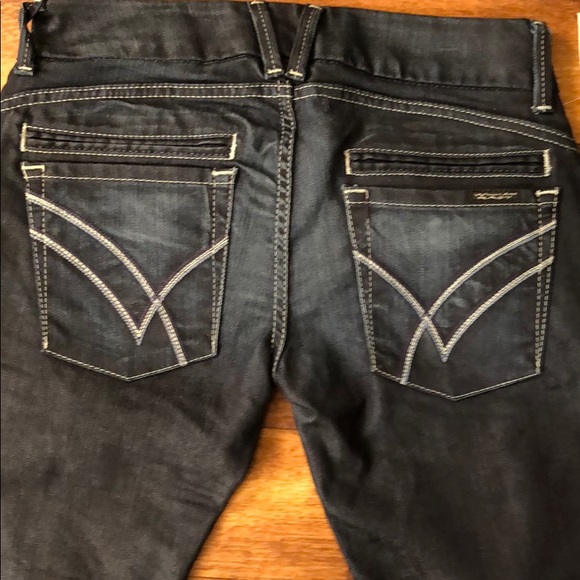 3 🟪 for $40 
William Rast dark wash Jeans Straight size 28 - Picture 5 of 9